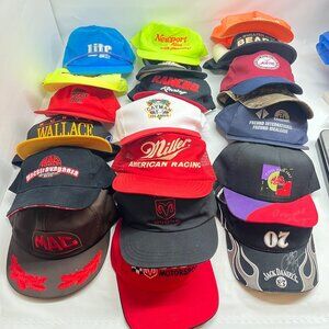 Vintage Assorted Trucker and baseball Hat Promo Mac Miller GMC Dodge Lot of 20